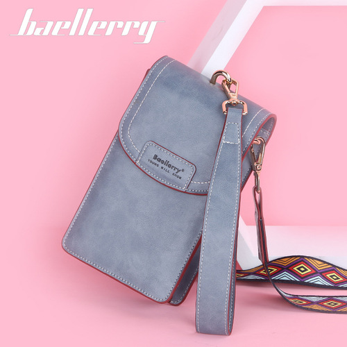 baellerry women's mobile phone bag large capacity Korean style women's bag fashionable zipper shoulder crossbody bag long wallet