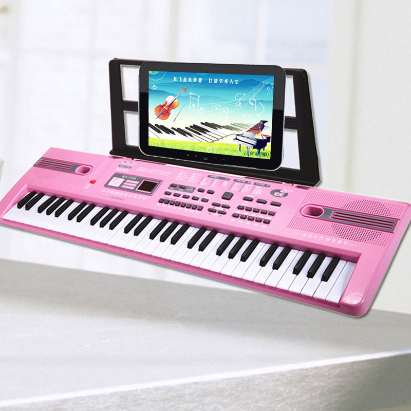 儿童电子琴61键多功能初学者学生婴儿宝宝男女孩乐器玩具一件代发