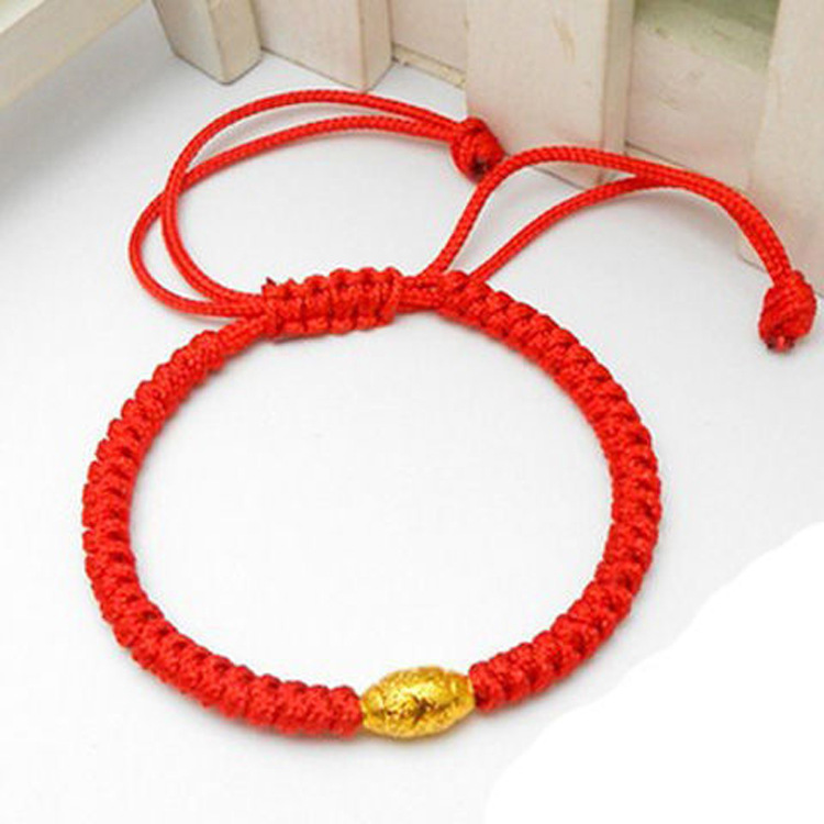 This year of life transfer beads Zodiac red rope bracelet Yiwu 2 yuan store jewelry stall supply wholesale shop small gifts