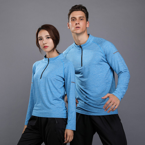 Sports Long Sleeve Men and Women Autumn and Winter Quick Dry Running Fitness Training Set Casual Loose Couple's Style Group Purchase Clothing