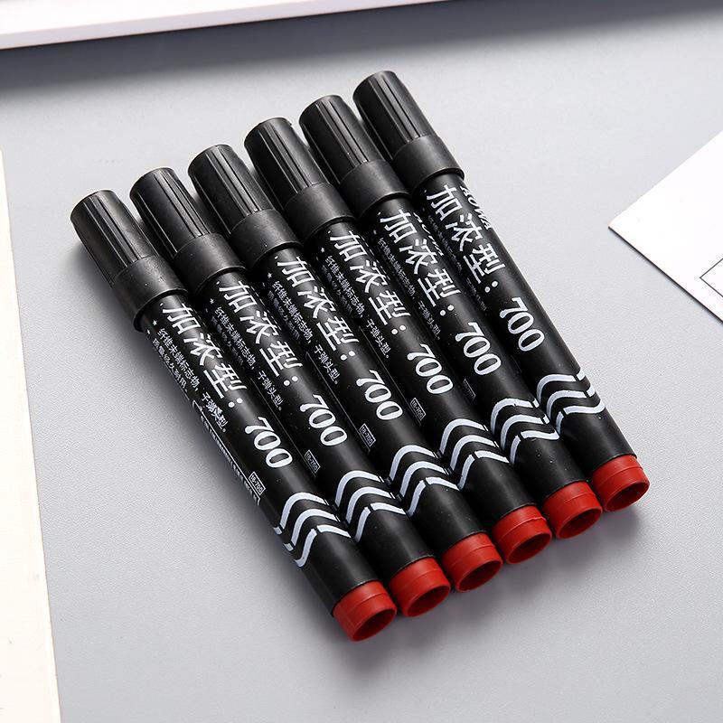 记号笔黑色粗头墨水工地防水油性彩色斑马克笔快递物流箱号麦克笔