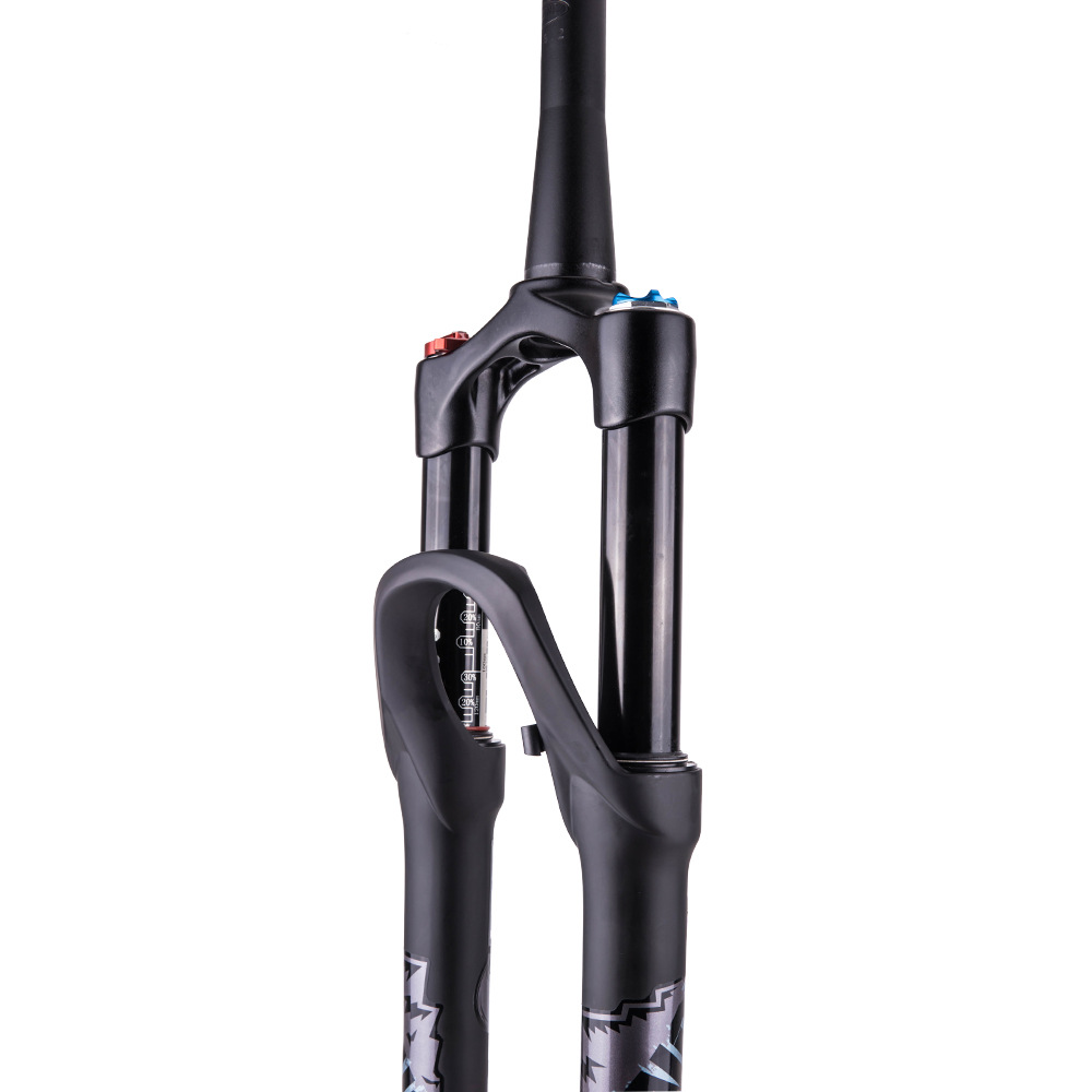 Bicicleta de montaña tenedor delantero 26/27.5 Taper tubo hombro control barril eje amortiguación aleación de magnesio Tenedor de aire con cerradura tenedor delantero
