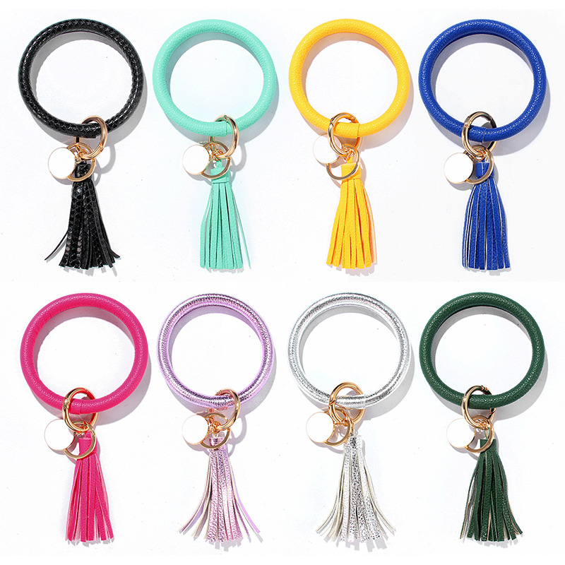 Simple Style Color Block Silica Gel Beaded Women's Keychain 1 Piece display picture 40