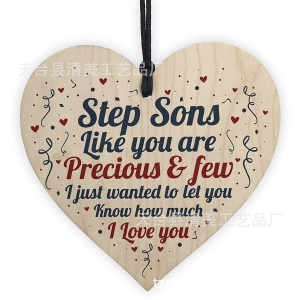 40 estilos nuevo 100mm amor madera chip colgante 1 Pack