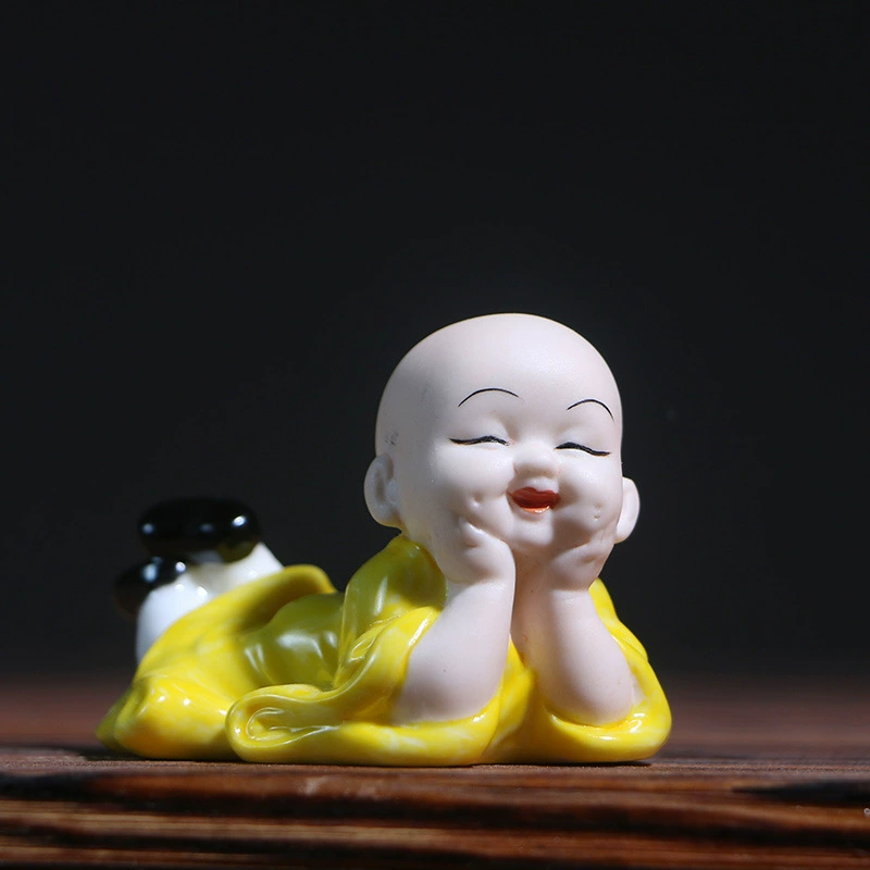 Новый китайский стиль Мин Zen керамика Xiaosha монах Mrida смеющийся Будда креативный подарок подставка для стола декор изделия