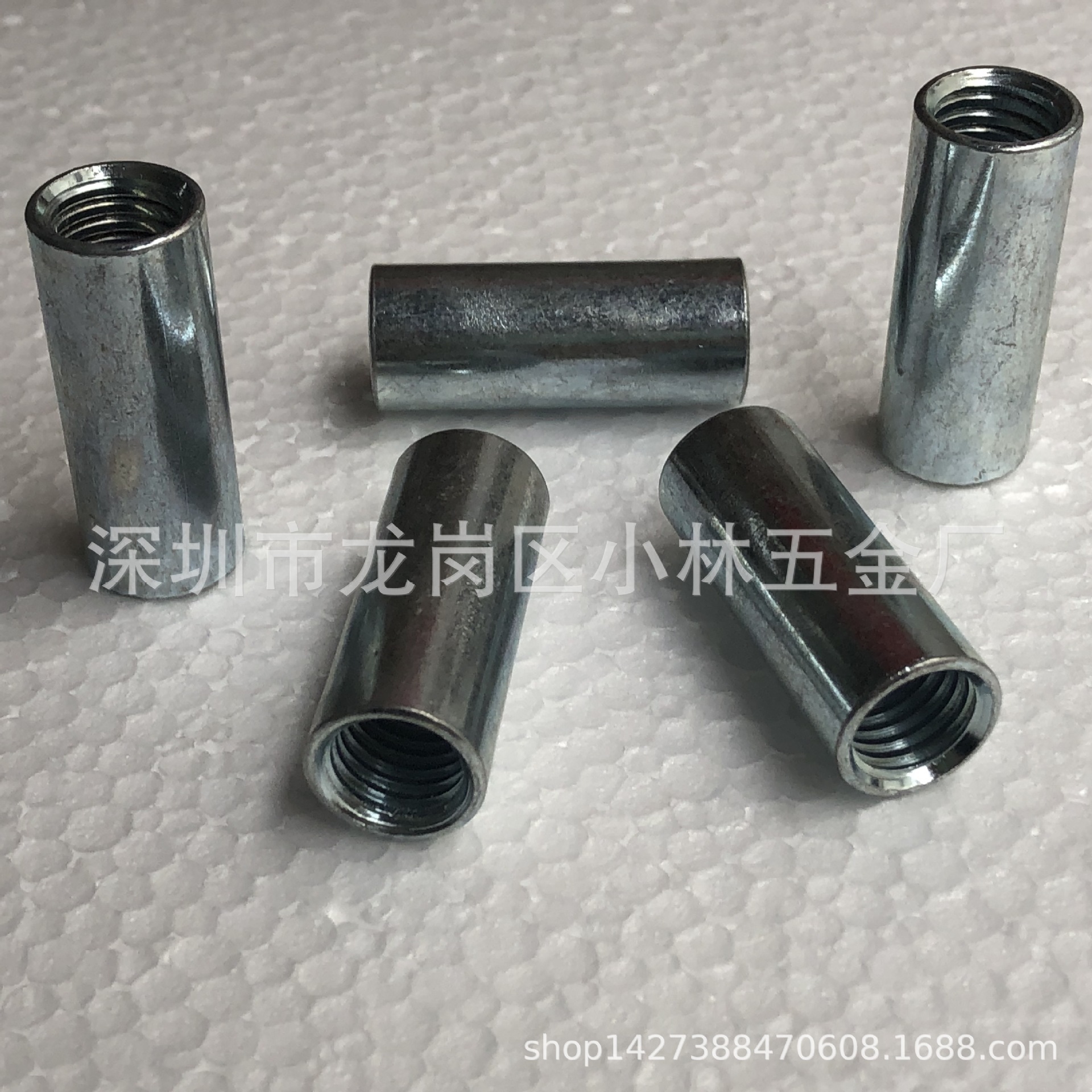 圆型螺母 M6 接头螺母 加长圆型螺母 圆螺母 丝杆连接螺母 加长母