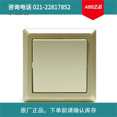 Розетка ABB для выключателей серии Deyi Single Union/One Open Single Control AE101-PG; 10085860