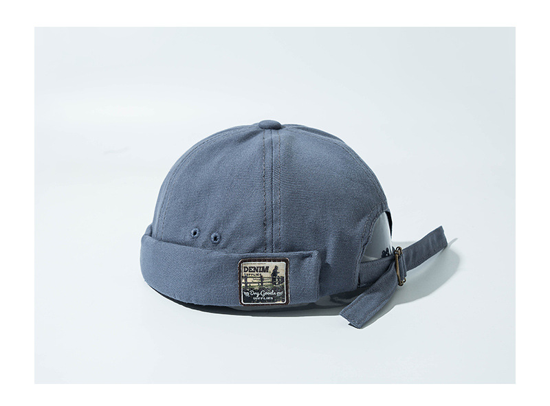 Neue koreanische Version von Frühlingshut, randloser Melonenhauthut, Vermieterhut, männlicher Street-Trendsetter-Hip-Hop-Hut, männlicher Schurkenhut, Matrosenhut_voghion.com