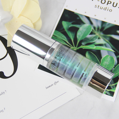 OEM鲟魚子醬安瓶精華 藍銅勝肽3D極光炫彩修護亮膚啫喱冰晶現貨