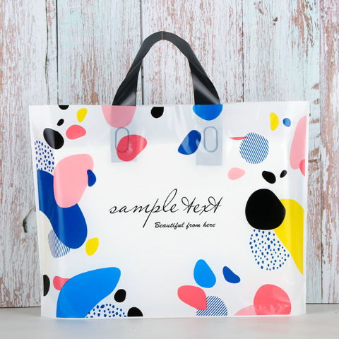 Bolsa de mano, bolsa para ropa, bolsa con logotipo impreso personalizado para ropa, bolsa de regalo, bolsa de cosméticos de plástico engrosado y duradero