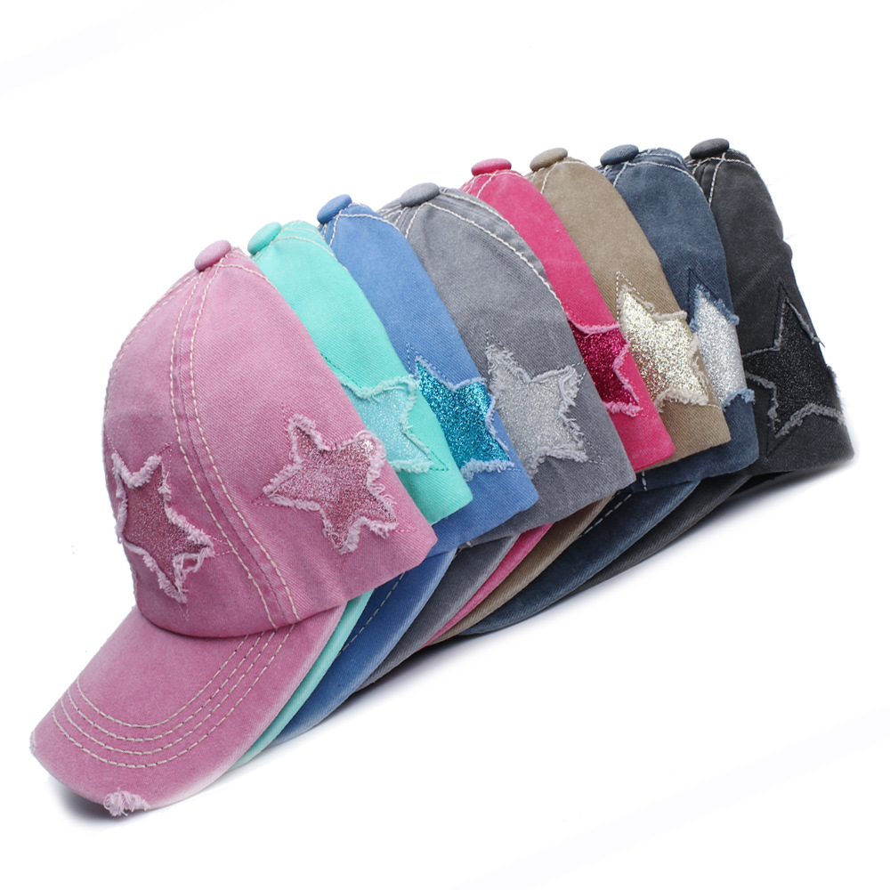 154g Weight Baseball Cap Hats Type Outdoor, Street Occasion Cotton Material Pentagram Pattern All Seasons Season Women's Gender Streetwear Style Curved Eaves Rim Women's Streetwear Pentagram Curved Eaves Baseball Cap 10