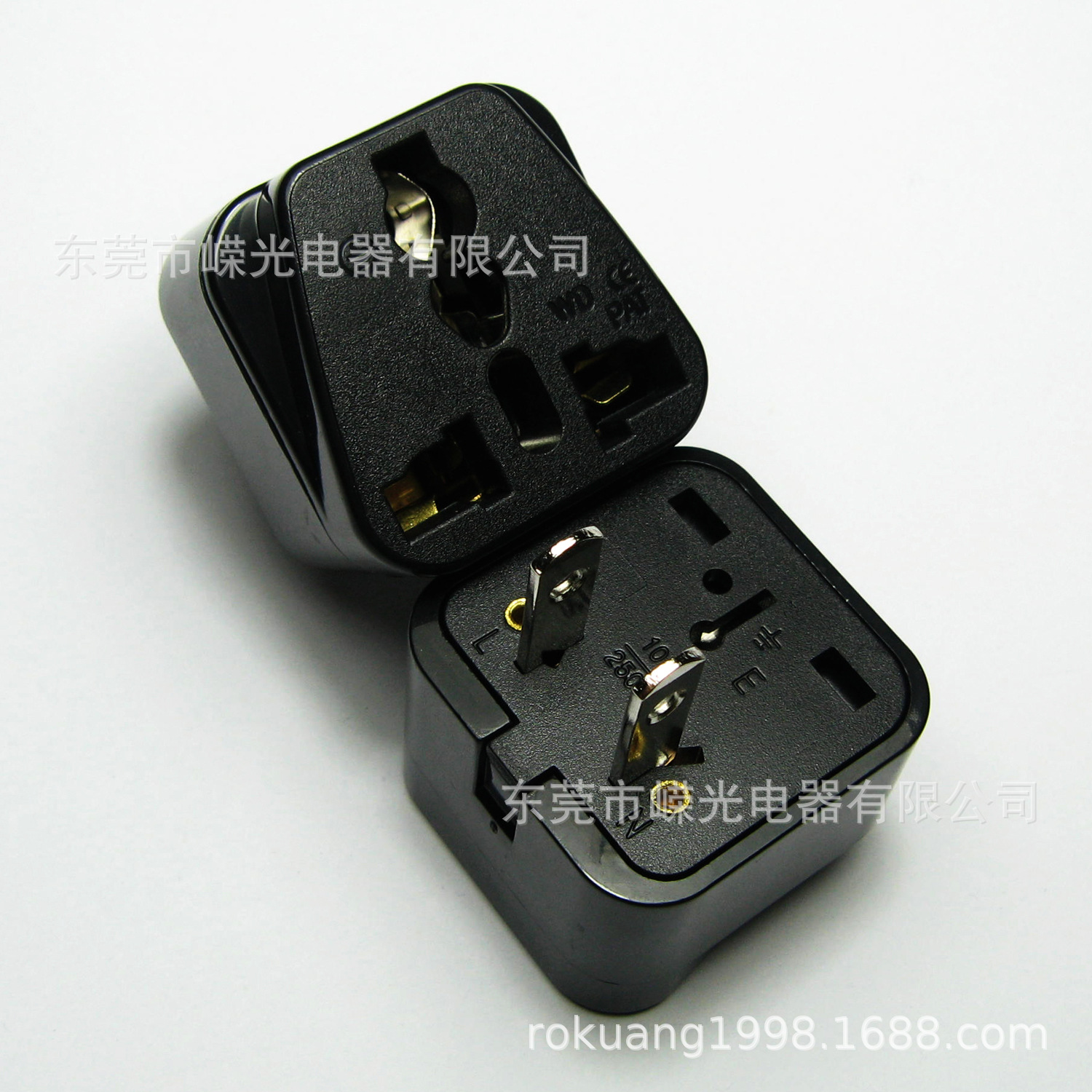 WD-6美规2脚转三脚台湾菲律宾日本转接头美国插头适配器美标插头