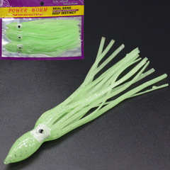 威海漁具夜光章魚8.2g 16cm拖釣軟餌魷魚假擬餌仿生路亞魚餌