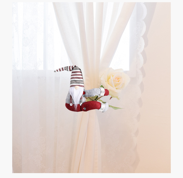 Christmas Decoration Striped Hat Curtain Buckle display picture 1