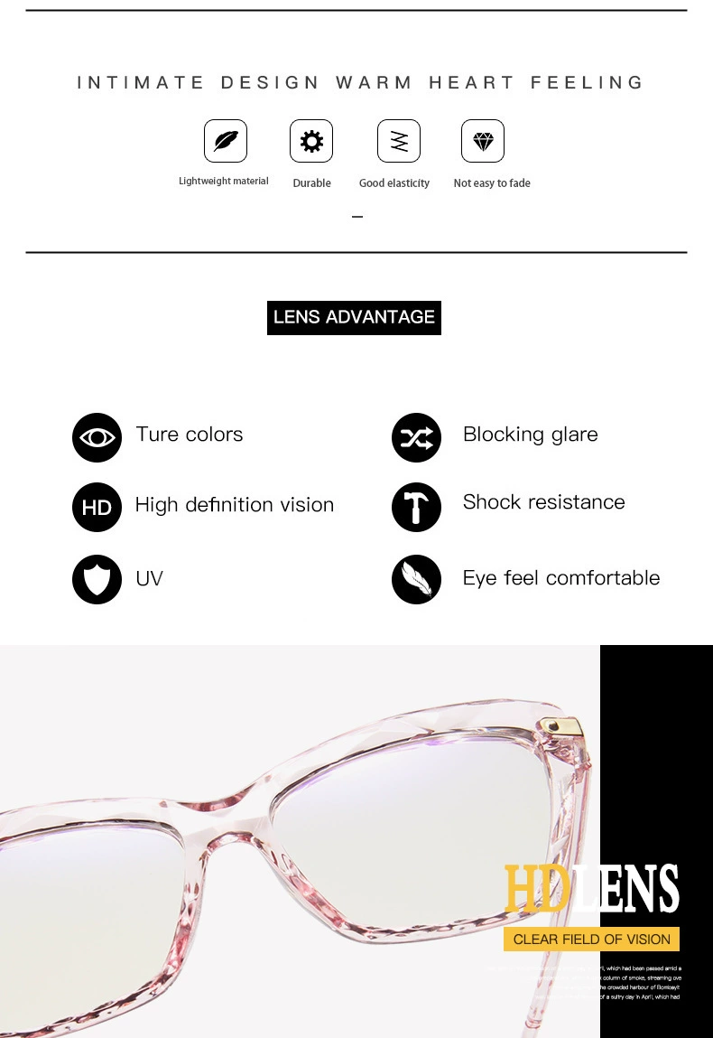 clear blue light glasses Women Fashion Cat Eye Anti Blue Light Glasses Cat Eye Black Frame Blue Light Blocking Computer Clear Lens Eyewear Eyeglasses anti blue light glasses