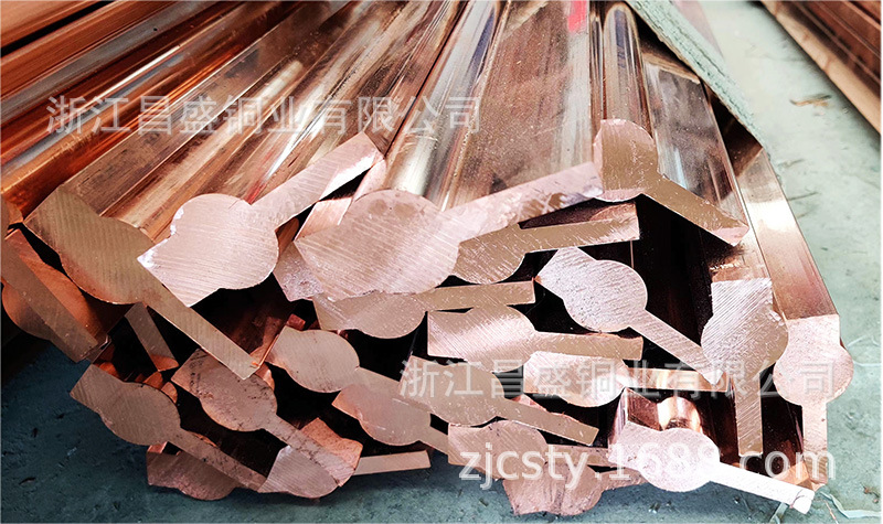 鹿泉紫铜管厂家加工异型材 紫铜排 紫铜棒 紫铜管T2