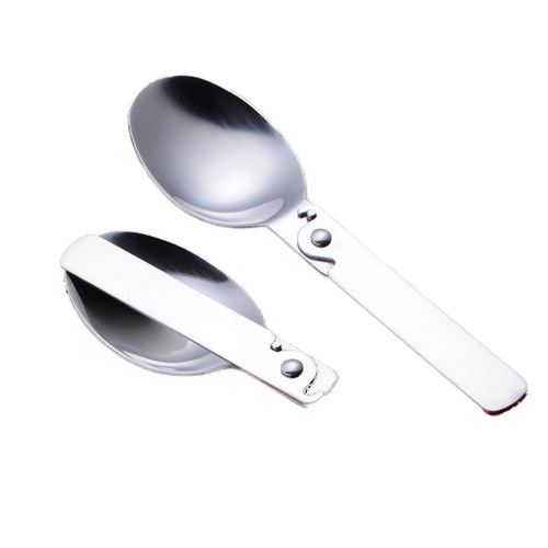 304 stainless steel folding spoon tableware creative outdoor portable folding spoon small spoon tableware