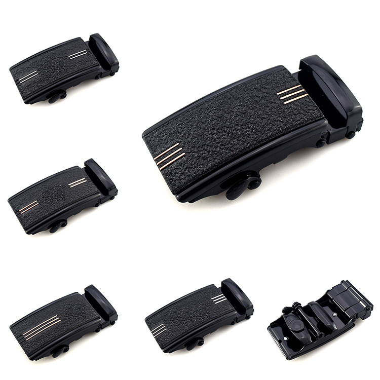 40公分地摊货源皮带扣男士卡槽自动扣电泳黑腰带卡扣厂家直销tz59|ms