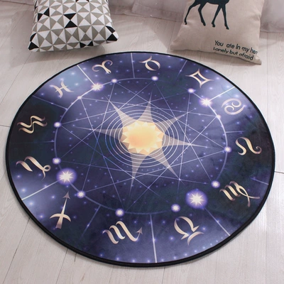 Avtomobil döşəmə paspasları | computer chair floor mat living - star-array-80cm-diameter-round