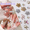 Zirconium, diamond, demi-season fashionable accessory, crystal, nail decoration, 20 years, flowered, Donald Duck