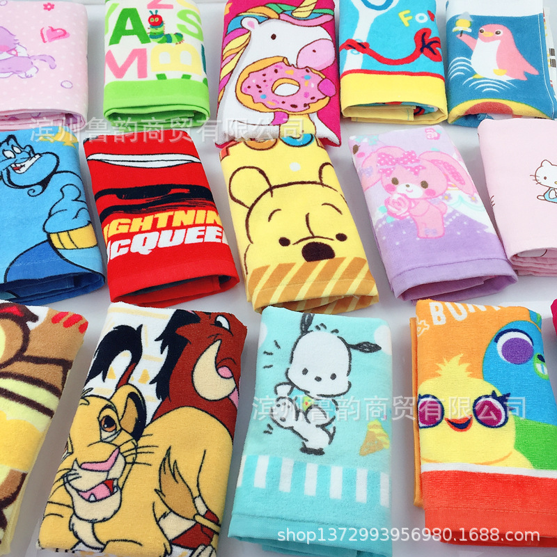 日單卡通尾單毛巾饑餓蟲95車維尼熊不二家輕松熊獅子阿拉丁兔子