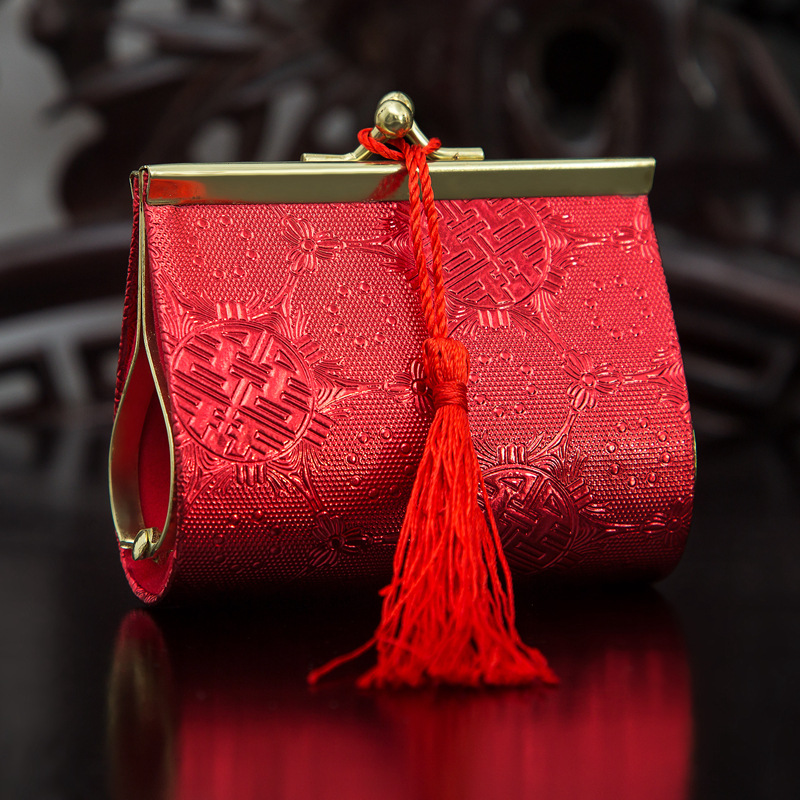 钱夹喜糖盒零钱包葫芦包中式糖果包装盒中国风回礼糖盒厂家直销