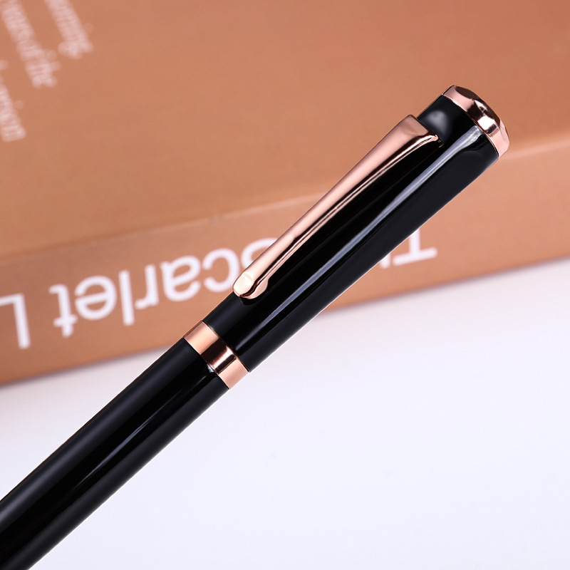 Bolígrafo de negocios pluma de aceite medio logotipo personalizado suministro directo de fábrica Bolígrafo de metal bolígrafo publicidad regalo pluma al por mayor