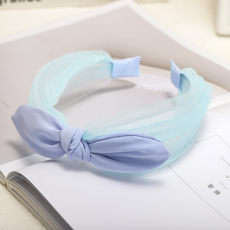 Korean New Fashion Lace Knotted Bow Tie Headband Cheap Headband Wholesale display picture 10