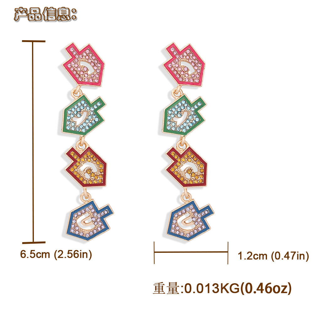 Christmas Series Rainbow Direction Sign Pendant Earrings display picture 1