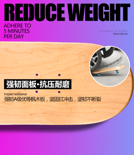 31-inch Maple Concave Skateboard Four-Wheeled Skateboard Professional Beginner Road Adult Dual Kicktail Skateboard 3108