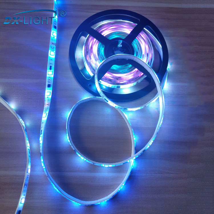 厂家直销 led跑马灯条 闪烁室外招牌防水灯条七彩变色霓虹灯