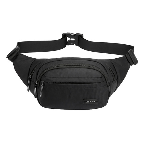 Summer  New Men's Waist Bag Lightweight Waterproof Oxford Cloth Phone Bag Outdoor Cycling Bag Multi Compartment Waist Bag