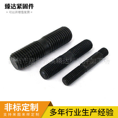 廠家生産高強度雙頭螺栓 單頭螺杆 非標數控加工等産品