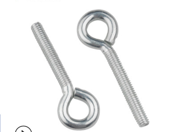 铁白锌闭口羊眼机牙螺丝带圈挂钩圆环螺栓吊环螺丝M3M4M5M6M8