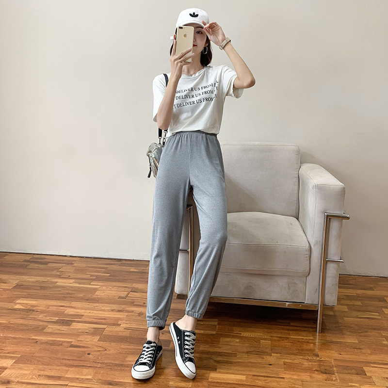 Pantalon léger femme en coton - Ref 3430172 Image 8