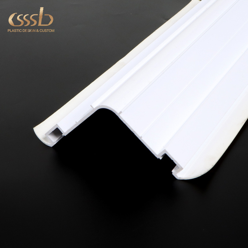 厂家生产制造各种PVC异型材集成房屋塑料建筑型材T踢脚线装饰条