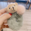 Cute elastic hair rope, hair accessory, with little bears, simple and elegant design