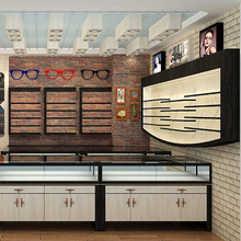 眼镜展示柜设计制作玻璃柜烤漆展柜时尚眼镜展示架厂家直销LOHO