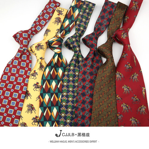 Male retro 9 cm tie up business casual fashion men tide deserve to act the role of cashew floral printed suit 
