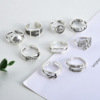 Retro ring, jewelry with letters, accessory, Korean style, silver 925 sample, English letters, factory direct supply