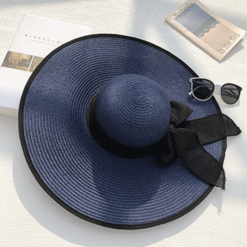 Women wide brim straw sunhats beach sun protection anti UV sun hats for lady