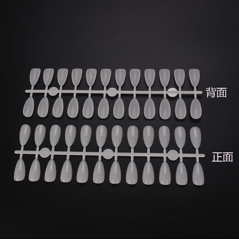 Manicura nueva pieza de uñas de almendra japonesa en forma de gota puntiaguda práctica pieza de uñas tarjeta de color modelo de molde de uñas pieza de uñas 5 piezas