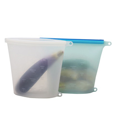New upgraded version of silicone fresh-keeping bag food repackaging bag soup frozen food repacking ziplock bag sealing bag