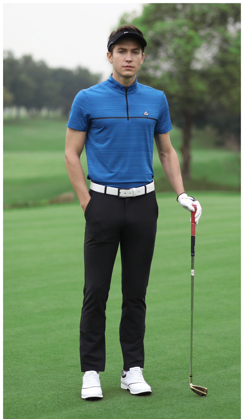 Áo thun golf nam ngắn tay thoáng khí nhanh khô — YF255-Đỏ Trắng, YF247-Áo màu xanh navy xám, YF263 ngắn tay trắng xám, YF255-Trắng Đen chi tiết 23