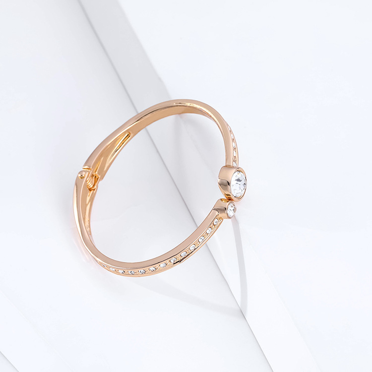 Thin Edge Round Head Diamond Bracelet