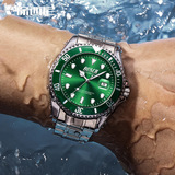 保西尼 Черные водонепроницаемые мужские часы, швейцарские часы, циферблат