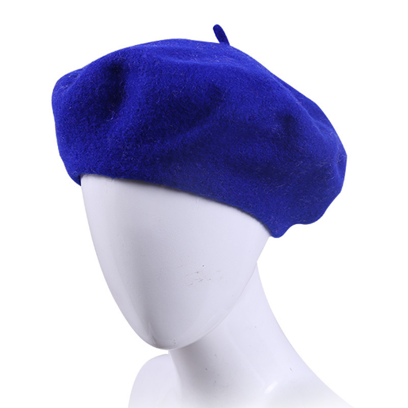 Party hats Fedoras hats for women Hat female Wool Beret wool wool warm and  comfortable painted hat