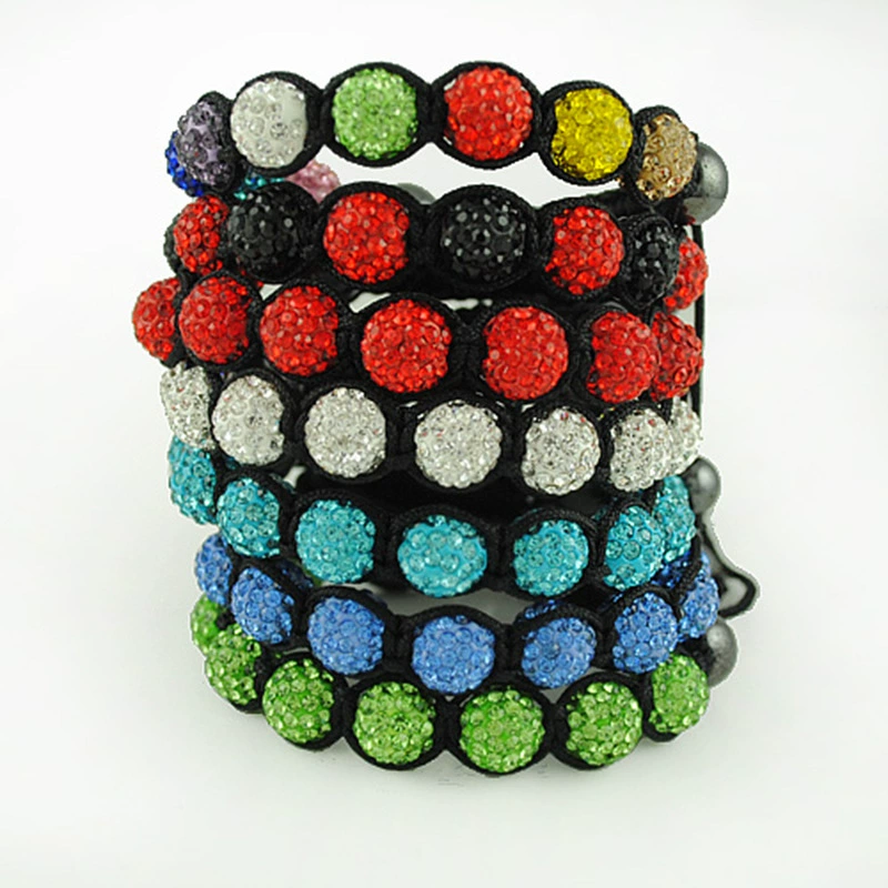 Ceramics handmade, woven bracelet, accessory, European style, diamond encrusted