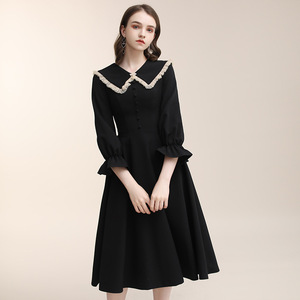 Evening Dresses cocktail party banquet dress vestido de banquete de cóctel French small evening dress dress dress for female banquet black high-end dress can be worn at ordinary times