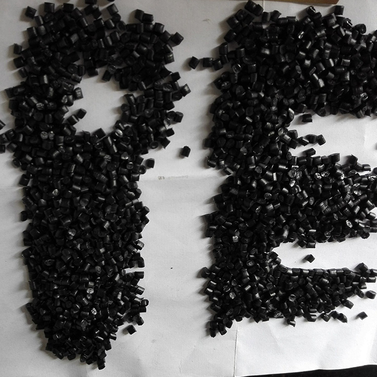 供应销售黑色中空HDPE再生颗粒  HDPE黑色塑料颗粒、HDPE管材回料